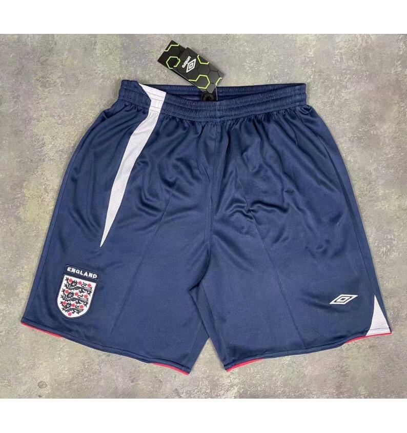 2006 England Retro Home Soccer Shorts